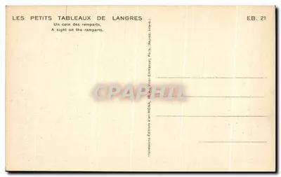 Langres — Um canto dos muros — Mona — Verso