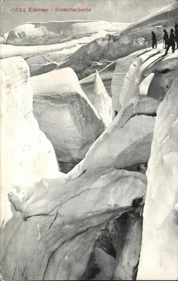 Vintage Postcard Elimeer Glacier