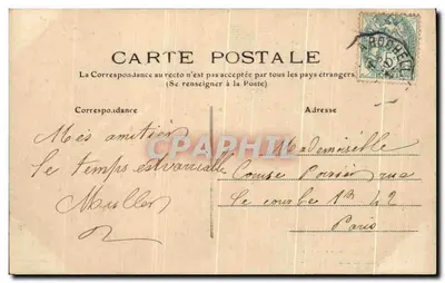Châtelaillyon — A Praia Durante uma Tempestade — L. C. n°18 — Verso