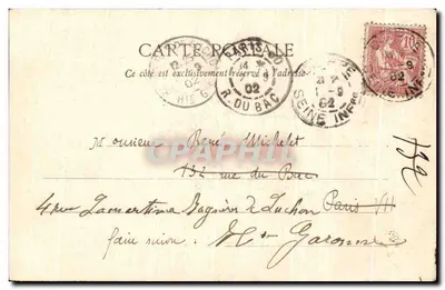 Castelo de Bourville — Saint-Ouen-de-Thouvenille — Livraria Baud, n°21 — Verso