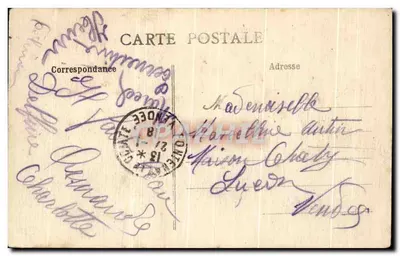 Fontenay-le-Comte (Vendée) — O Hotel de Ville e o Jardim Público — Editor: Les Jeunes de Mortagne, n°45 — Verso