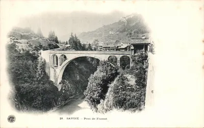 Ponte de Flumet — Saboia — Coleção do Touring-Club da França