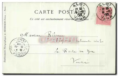 ALBI — Park Rocbegude — Wydawca: Neurdein Frères, Paryż — Rewers