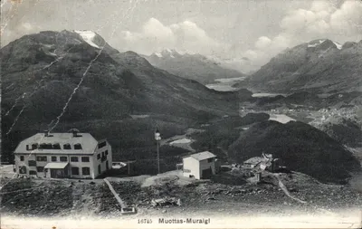 Vintage Postcard Muottas Muraigl
