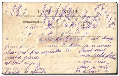 Saint-Sauveur-de-Landemont (M.-et-L.) — Castelo da Colaissière — Cliché L. Mainguy, relógio, em Landemont — Verso