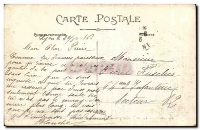 LYON — Widok na Saône z Chartreux — E. R. — Rewers