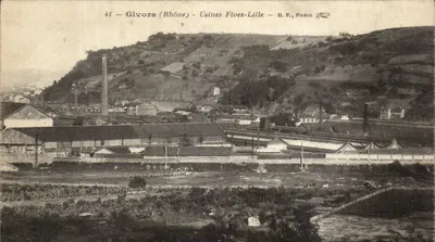 Givors (Rhône) — Fábricas Fives-Lille — B.F., Paris