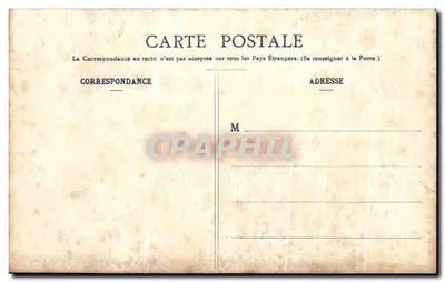 Oulmes - O Castelo — Os Castelos da Vendée — Edição A. Robius, Pontenay-la-Comté — Verso