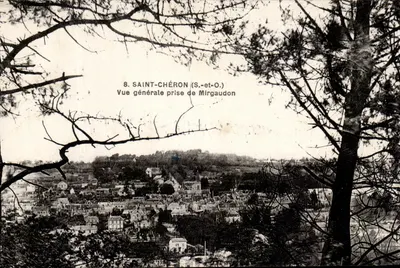 Saint-Chéron (S.-et-O.) — Vista geral tirada de Mirgaudon — Imp. Baudinière, Roubá, s.r.
