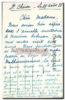 Saint-Chéron (S.-et-O.) — Vista geral tirada de Mirgaudon — Imp. Baudinière, Roubá, s.r. — Verso