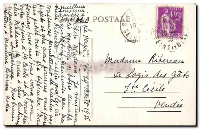 S. SAINT-CHÉRON (S.-et-O.) — Roches de Mirgaudon — éditeur non identifié — Verso