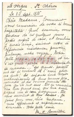 St-Chéron — Vista Geral, tirada da Estrada da Petite-Beauce — Éd. Chasseneuil, França — Verso
