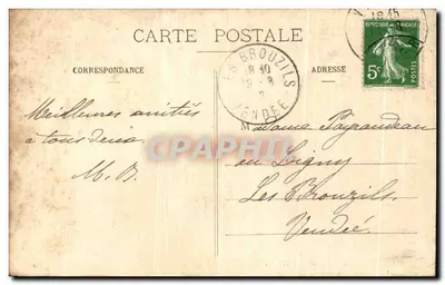 Vichy — Sala imprez i muzyki w kasynie — Wydawca P. It., nr 167 — Rewers