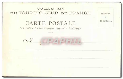Zamek Pontgibaud — Puy-de-Dôme — Kolekcja Touring-Club de France — Rewers