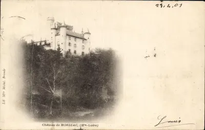 Bilhete postal antigo Castelo de Horsiac