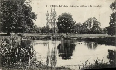 Embrel (Loire-Inf.) — L'étang du château de la Jousselière — Artaud-Nozais, Nantes