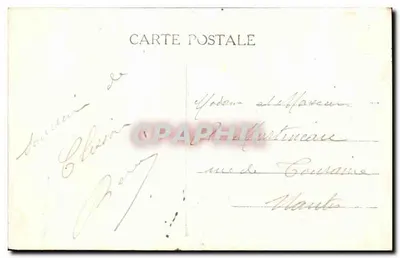 Stara pocztówka Clisson Klasztor św. Maryi Panny lub Templi — Rewers