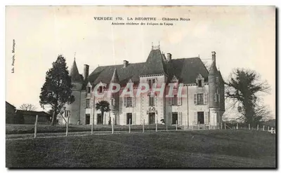 La Réorthe - Castelo Roxo — Antiga residência dos bispos de Luçon — Lib. Pouplin, Mortagne