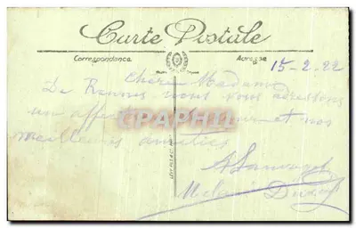 Rennes — Paleis van Justitie, Grote kamer van het Parlement van Bretagne — Loge van Mevrouw de Sévigné — LL. n°20 — Achterkant