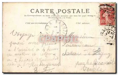 Lourdes — Zamek, widok z rzeki Gave — Rewers