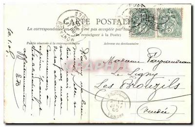 Gliesson (Loire-Inf.) — Wnętrze Zamek — Les Hêtres — Rewers