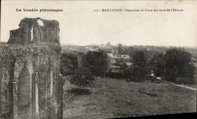 Maillezais - Panorama visto de uma das torres da Abadia — Coleção G. M. D. — Dupleur fot.