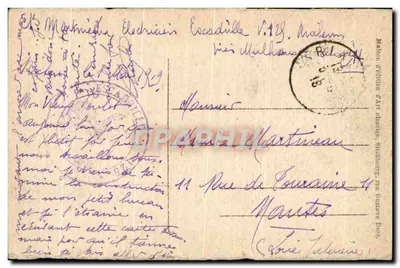 Mulhouse (H.-Rh.) — Templo protestante — Maison d'édition d'Art Albacon, Strasbourg — Verso