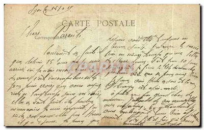 Lyon — Widok panoramiczny, z Coteau de Saint-Just — B. F., Paryż — Rewers