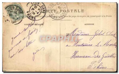 LYON — Bazylika Fourvière. Widok boczny — S.F. n° 454 — Rewers