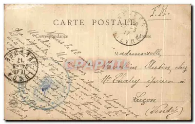 Nevers - Teatr — Stara pocztówka n°195, wydawca Th.G. — Rewers