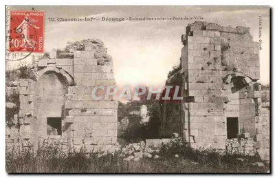 Brouage — Ruínas de uma antiga Porta da Cidade — T. Léon Brann, editor