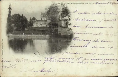 Bilhete postal antigo La Gore por Mirambeau