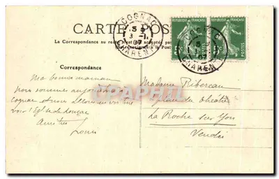 Zamek Chesnel — Okolice Cognac — Nieznany wydawca, n° 17 — Rewers