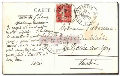 Nantes — Colonne Louis XVI — Collection F. Chapeau, Nantes, 2e mille — Verso