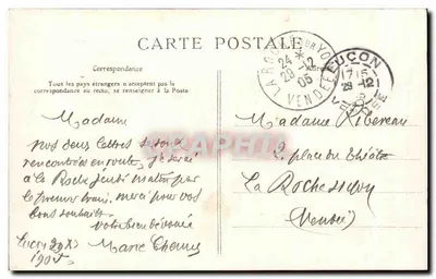 Vendée - Angles - Torre com machicoulis do século XV, em Moricq — Lib. Poupin, Mardignan, n°660 — Verso