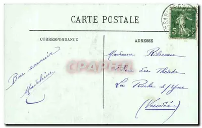 Les Sables-d'Olonne — Avenue Georges Godet entre os Pinheiros — LL. — Verso