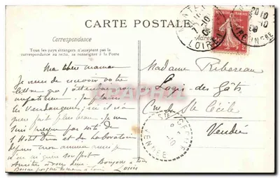Porta do Cavaleiro da Psallette perto da Catedral — Nantes — C. L. C. — Verso