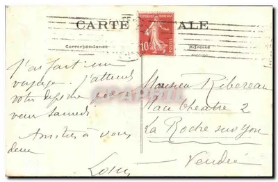 NANTES — Klokkenstoel van de Kerk van Sint-Kruis uit de 16e eeuw — Phototypia VASSELLIER, Nantes, n° 100 — Achterkant