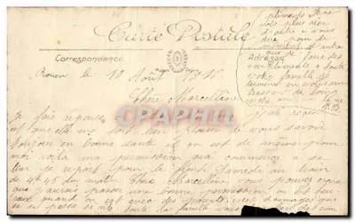 Rouen — Plac Carnot, Most Boieldieu i Katedra — LL — Rewers