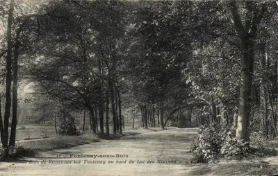 Fontenay-sous-Bois — Bois de Vincennes sobre Fontenay na borda do Lago dos Mínimos — B. E. G.