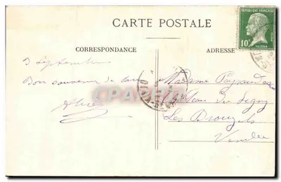 Airvault (Deux-Sèvres) — O Castelo de Souliévres — Editor: C. P. A. (nº 103) — Verso