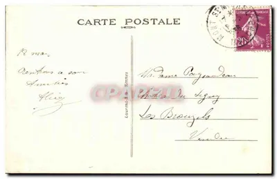 O Mont-Saint-Michel — O Claustro — Editor Laurent, Rennes, n° 379 — Verso