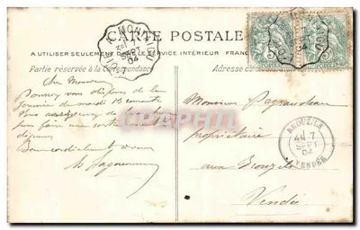 St-Georges-de-Montaigu — Zamek Mazure — Wydawca anonimowy, nr 528 — Rewers