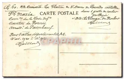 Święta Maria z Morza (Loire-Inf.) — Panny Skalnej — Zbiór F. Chapeau, Nantes — Rewers