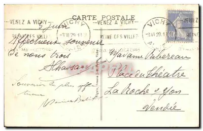 Vichy - Villa Sévigné — uitgever Idéal, n° 399 — Achterkant