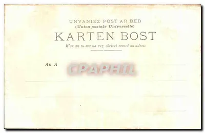 Morlaix - Kerk en Trappen van Ste-Melaine — Collectie A. Warou, St-Brieuc, n° 636 — Achterkant
