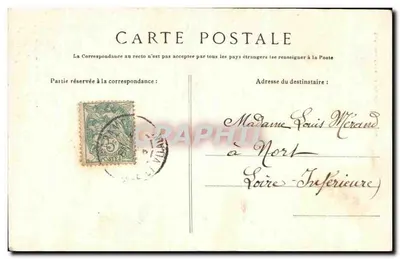O Ermitage em Trabalho — Costa da Émeraude, ROTHENEUF — G.F. — Coleção GERMAIN filho mais velho, Saint-Malo — Verso