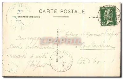 Côte d'Émeraude - Emerald Coast — De gesneden rotsen — G. F. Rothéneuf, n° 4510 — Achterkant