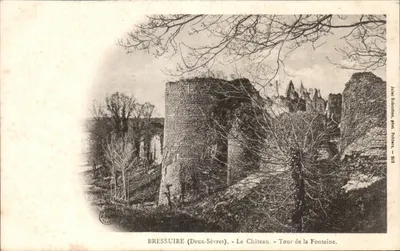 Bressuire (Deux-Sèvres) - O Castelo - Torre da Fonte — Jules Robion, fot. Polliers — n° 424