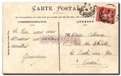 Nice — Ogólny widok, Pałac Joliette — wydawnictwo Baylone Frères — Rewers